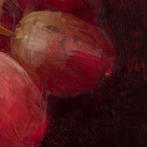 Detail from "Grapes". Oil on linen 50 x 50 cm