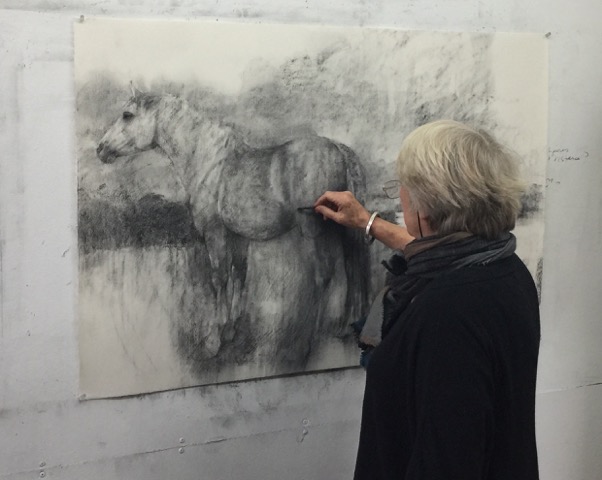 Bridget Macdonald in her studio